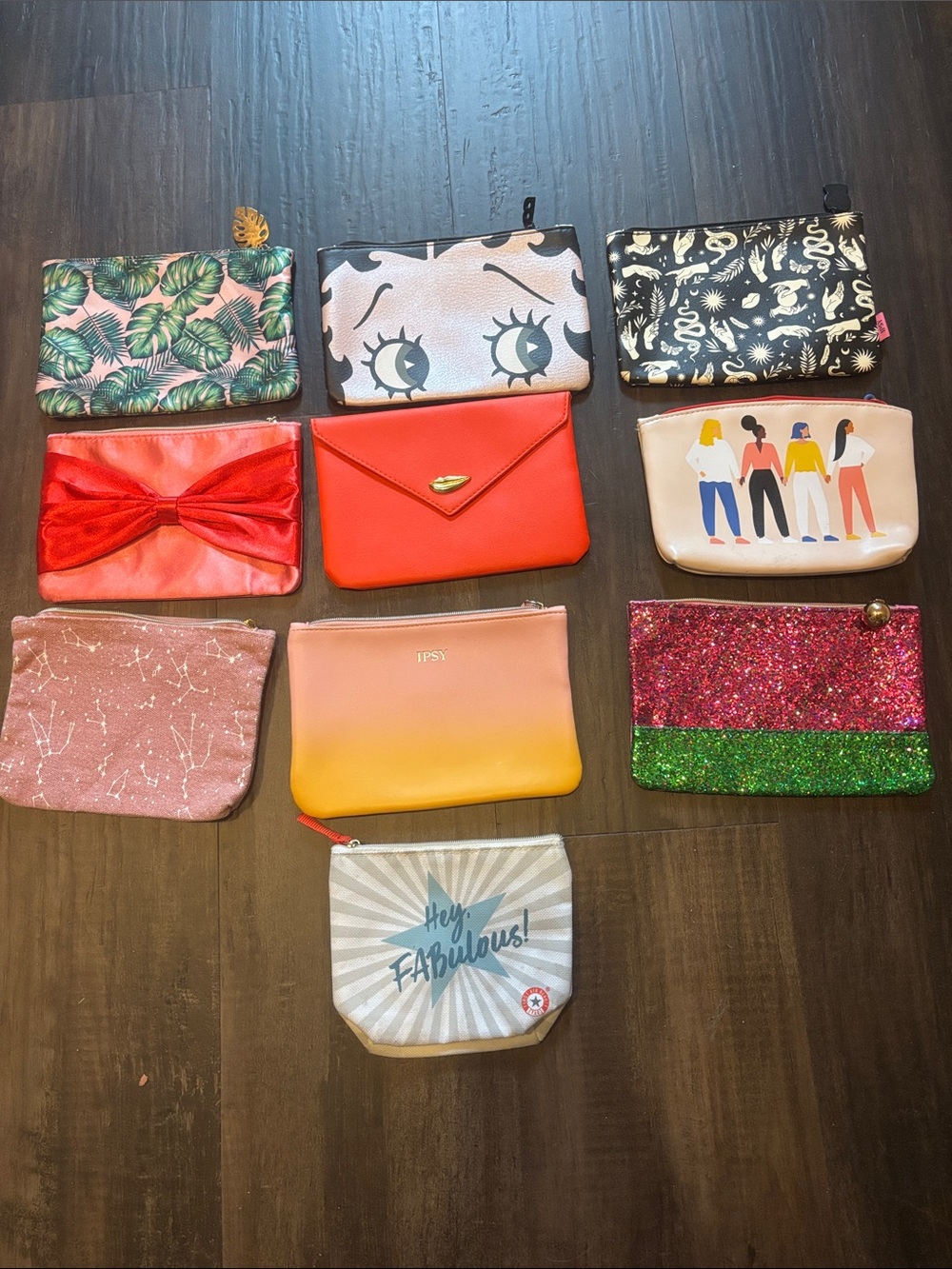 Ipsy Multi-Color Assorted Clutch & Wristlet Lot